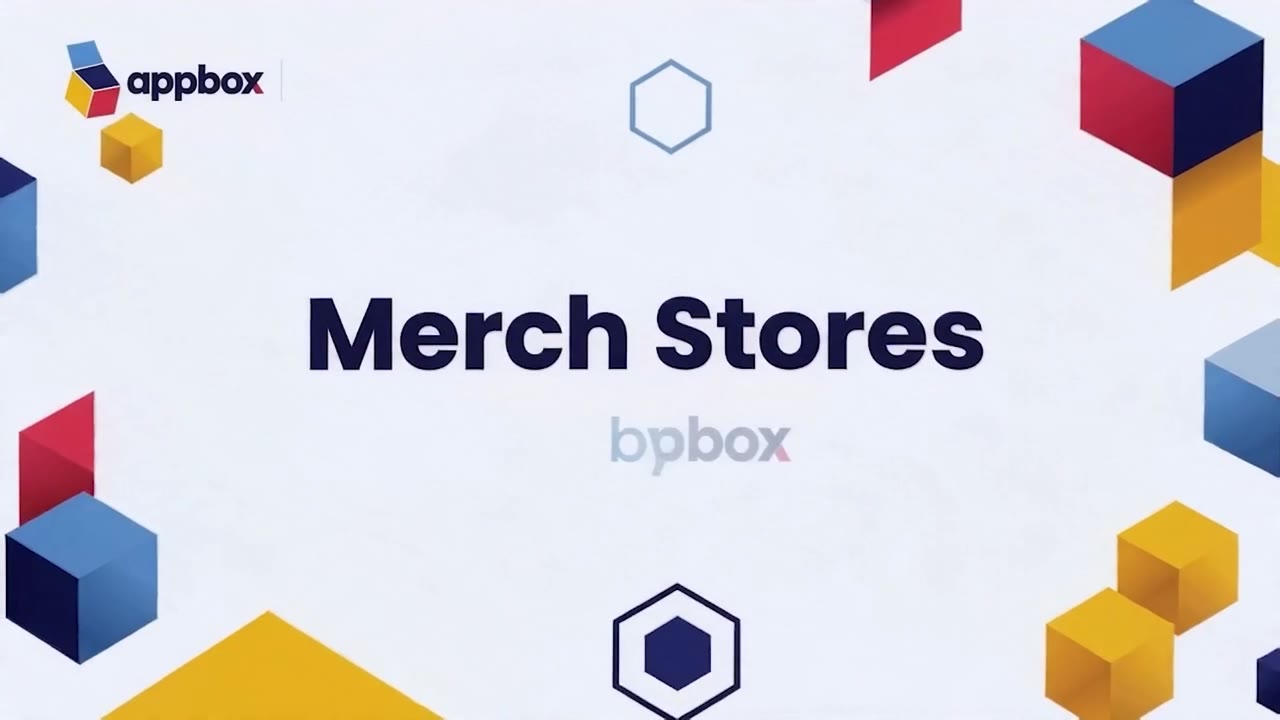 AppBox Merch Stores supplier sync 30-second explainer video — live supplier API integration for promotional merchandise agencies